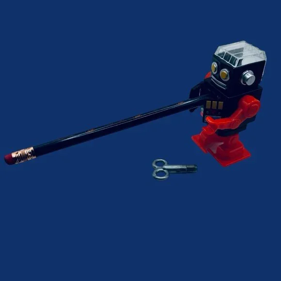 Lot of RARE Vintage Plastic Dime Store Windup Toys. Dancing Robots. - Picture 4 of 8